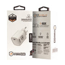 CARREGADOR TURBO TIPO C 65W - 5 ANOS DE GARANTIA - HYBRID - BRANCO - GSHIELD