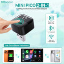 Adaptador OTTOCAST® Mini Pico Wireless CarPlay/Android Auto